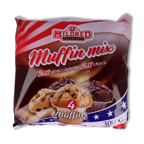 Alcampo MILDRED Muffins de vainilla y chocolate 300 gr