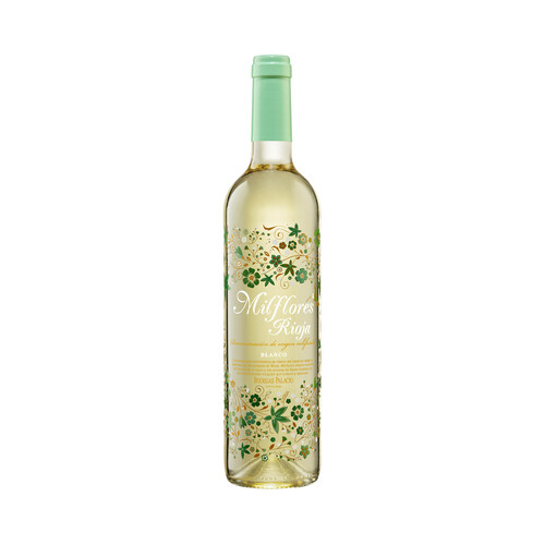 Alcampo MILFLORES Vino blanco con D.O. Ca. Rioja MILFLORES botella de 75 cl