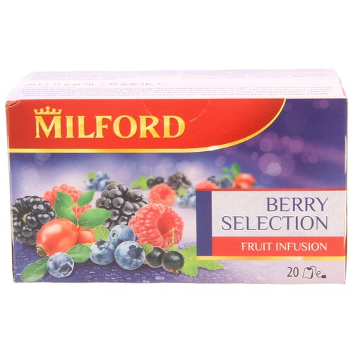 Alcampo MILFORD Infusión de frutas del bossque principalmente bayas 20 uds