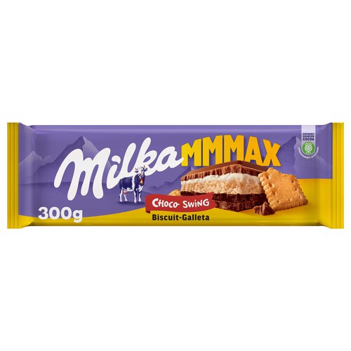 Alcampo MILKA Chocolate con leche relleno de galleta 300 g