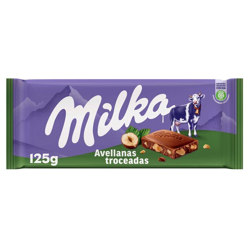 Alcampo MILKA Chocolate de leche con avellanas 125 g