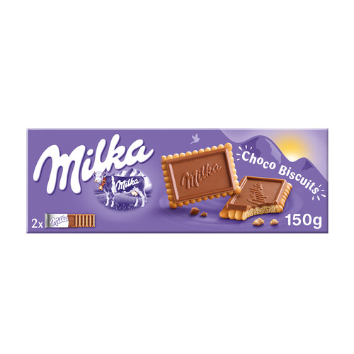 Alcampo MILKA Galletas choco biscuit con chocolate con leche caja 150 g