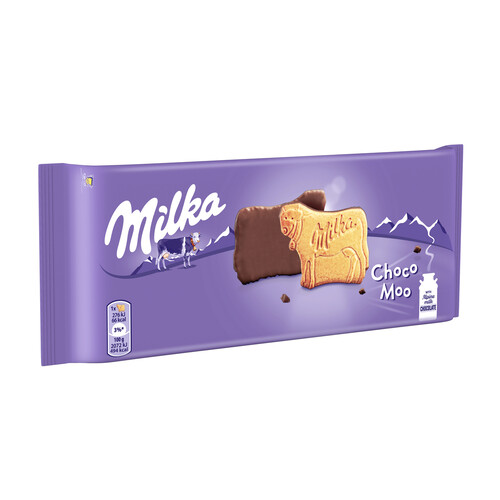 Alcampo MILKA galletas Choco Moo con chocolate con leche 120 g