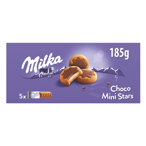 Alcampo MILKA Galletas con forma de estrellas 185 g