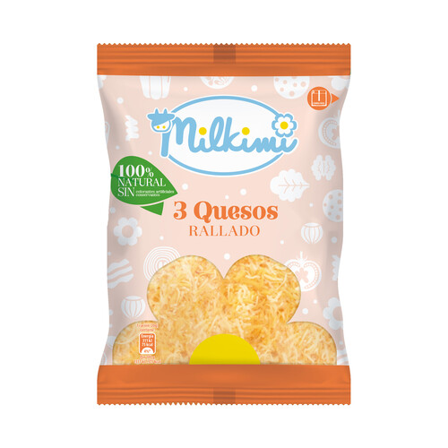 Alcampo MILKIMI Queso rallado 3 quesos MILKIMI 150 g