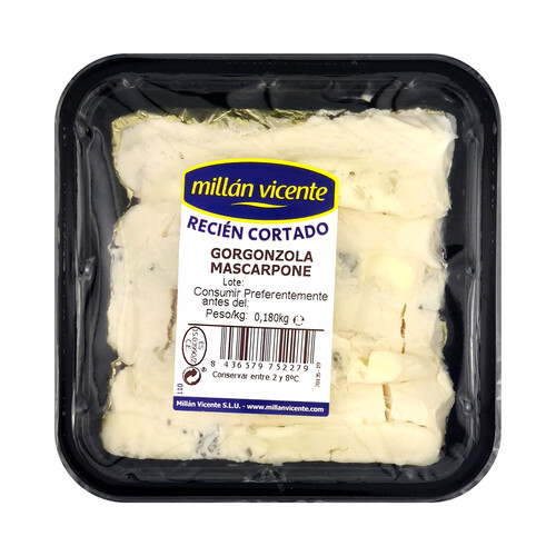 Alcampo MILLÁN VICENTE Gorgonzola y mascarpone MILLÁN VICENTE 180g
