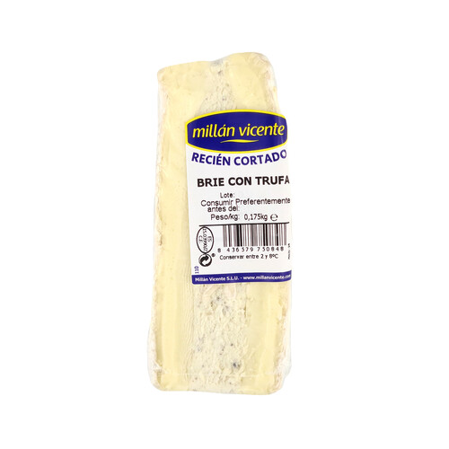 Alcampo MILLÁN VICENTE Queso brie con trufa Recién cortado MILLÁN VICENTE 175 g