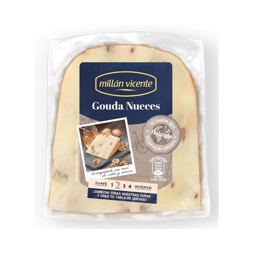 Alcampo MILLÁN VICENTE Queso gouda nueces cuña 150 g