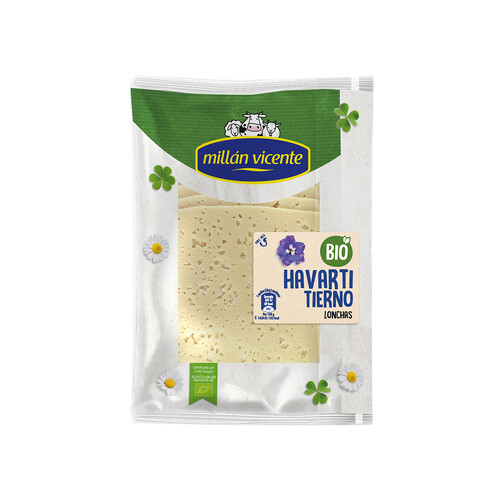 Alcampo MILLÁN VICENTE Queso Havarti en lonchas ecológico MILLÁN VICENTE 125 g
