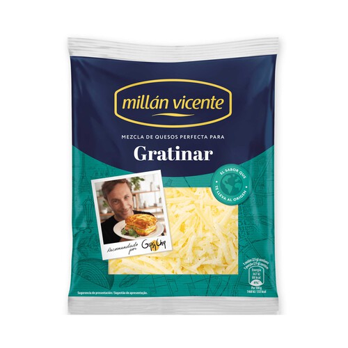 Alcampo MILLÁN VICENTE Queso rallado especial gratinar 140 g