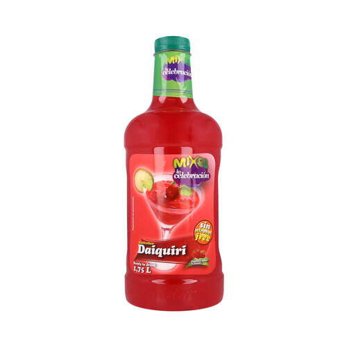 Alcampo MIXES LA CELEBRACIÓN Bebida refrescante de daiquiri sabor a fresa sin alcohol botella 1 75 l