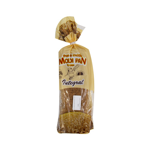 Alcampo MOLDIPAN Pan de molde elaborado con harina integral grano completo (54%) 500 g