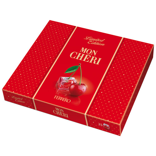 Alcampo MON CHÉRI Bombones de chocolate con cereza y licor MON CHÉRI 278 g