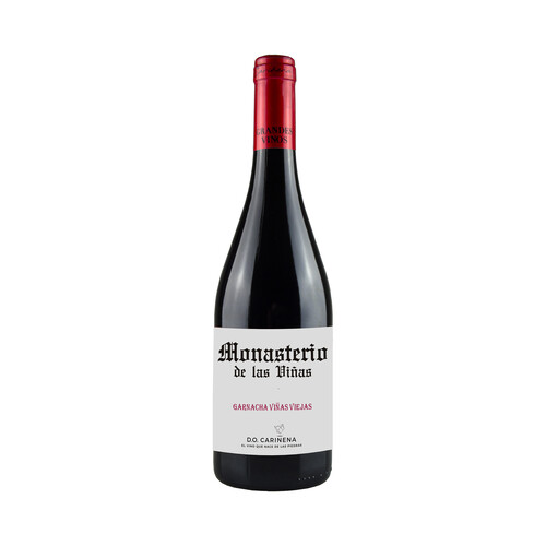 Alcampo MONASTERIO DE LAS VIÑAS Viñas viejas Vino tinto con D.O. Cariñena botella 75 cl