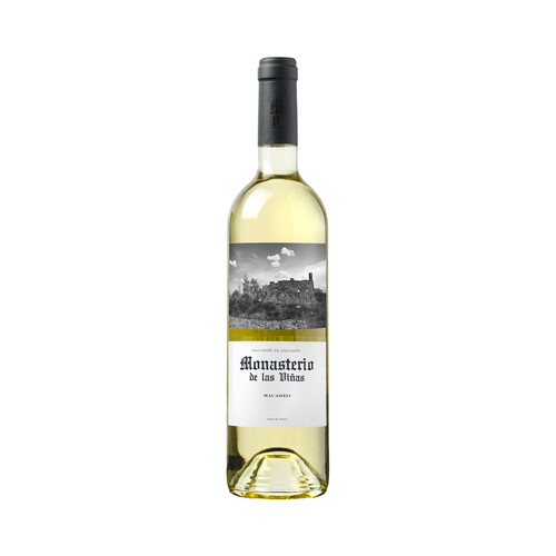 Alcampo MONASTERIO DE LAS VIÑAS Vino blanco con D.O.P Cariñena MONASTERIO DE LAS VIÑAS botella de 75 cl