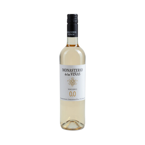 Alcampo MONASTERIO DE LAS VIÑAS Vino blanco desalcoholizado (0.0%) botella 75 cl