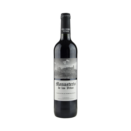 Alcampo MONASTERIO DE LAS VIÑAS Vino tinto con D.O.P Cariñena MONASTERIO DE LAS VIÑAS botella de 75 cl