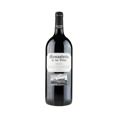 Alcampo MONASTERIO DE LAS VIÑAS Vino tinto crianza con D.O.P Cariñena Magnum de 1 5 l