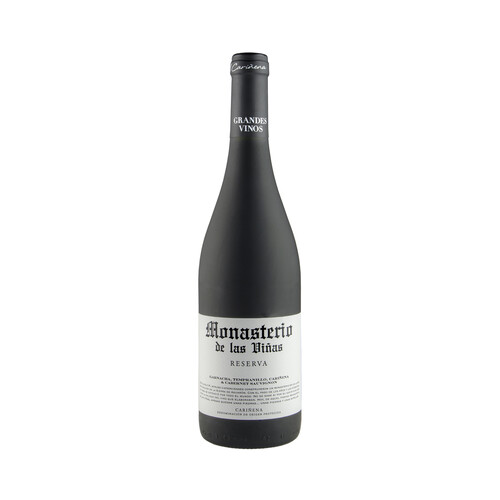 Alcampo MONASTERIO DE LAS VIÑAS Vino tinto reserva con D.O.P Cariñena botella de 75 cl