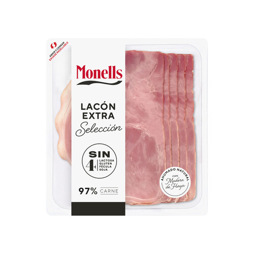 Alcampo MONELLS Lacón ahumado natural de categoria extra cortado en lonchas MONELLS Selección 140 g