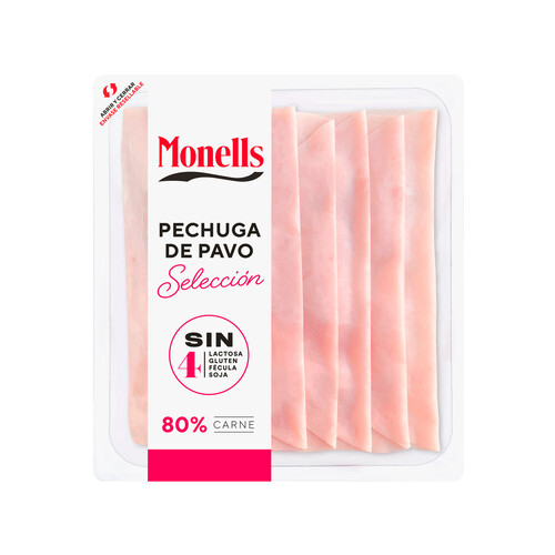 Alcampo MONELLS Selección Pechuga de pavo cortada en lonchas 140 g