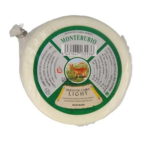 Alcampo MONTERUBIO Queso cabra tierno light MONTERUBIO 450 g