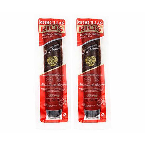 Alcampo Morcilla Burgos Envasada Al Vacio RIOS Pack 2 Unidades