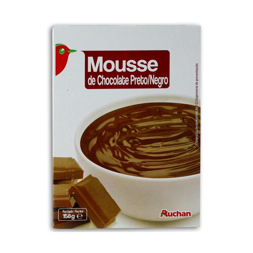 Alcampo Mousse de chocolate negro PRODUCTO ALCAMPO 158 gr