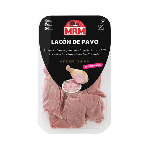 Alcampo MRM Lacón de pavo (muslo de pavo) cortado a chuchillo en tapas MRM 180 g