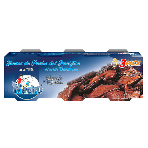 Alcampo NACHO Calamares en su tinta en conserva 153 g