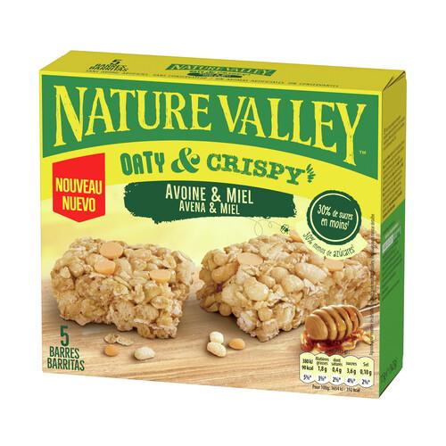 Alcampo NATURE VALLEY Barra de cereales de avena y miel 5 uds 115 g