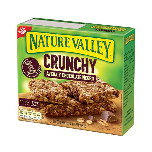 Alcampo NATURE VALLEY Barritas de cereal con avena y chocolate negro NATURE VALLEY 5 uds. 210 g