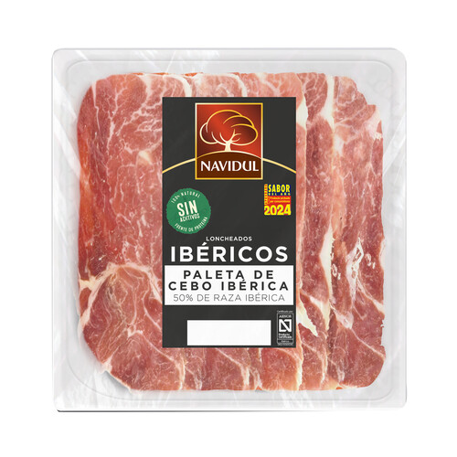 Alcampo NAVIDUL Paleta de cebo ibérica (50% raza ibérica) cortada en lonchas 70 g