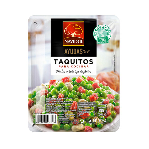 Alcampo NAVIDUL Taquitos de jamón curado sin gluten NAVIDUL 2 x 50 g