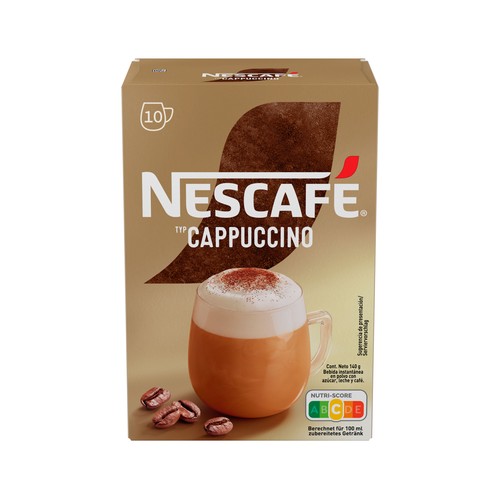 Alcampo NESCAFÉ Café Cappuccino natural NESCAFÉ 10 uds. de 14 g