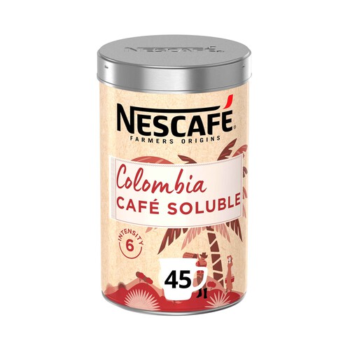 Alcampo NESCAFÉ Farmers Origins Lata de cafe soluble Colombia 90 g