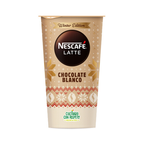 Alcampo NESCAFÉ Latte winter editión Bebida de café espresso con chocolate blanco 205 ml