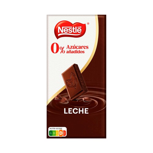 Alcampo NESTLÉ Chocolate con leche sin azúcar añadido tableta de 125 g