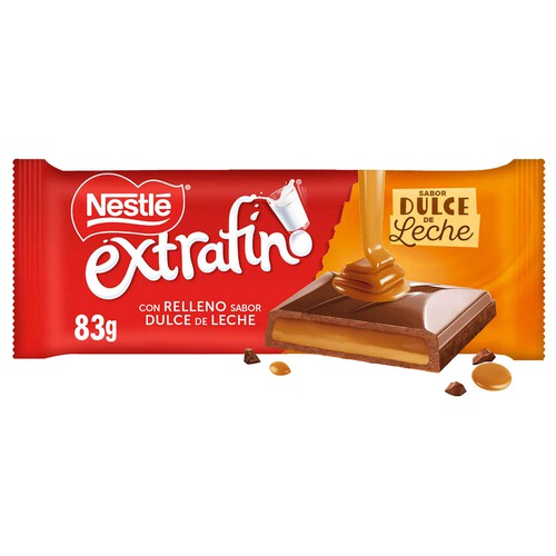 Alcampo NESTLE Extrafino Chocolate relleno dulce de leche 83 g