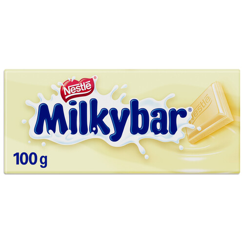 Alcampo NESTLÉ Milkybar Chocolate blanco en tableta de 6 porciones 100 g