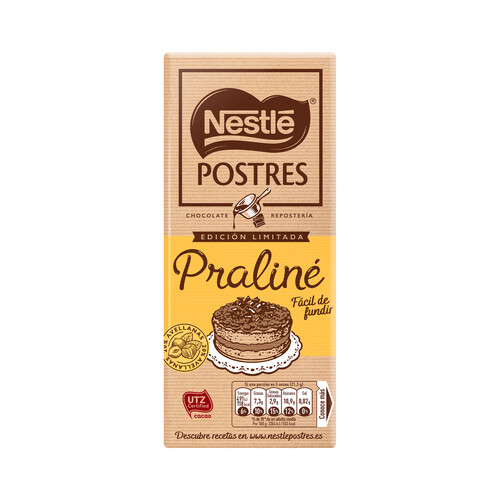 Alcampo NESTLÉ Postres Chocolate para postres Praliné 170 g