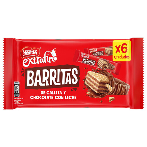 Alcampo NESTLÉ Wafer Barritas de chocolate extrafino 18 g