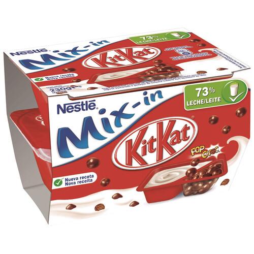 Alcampo NESTLÉ Yogur de natural azucarado con trocitos de galletas de chocolate con leche Kit kat 2 x 115 g