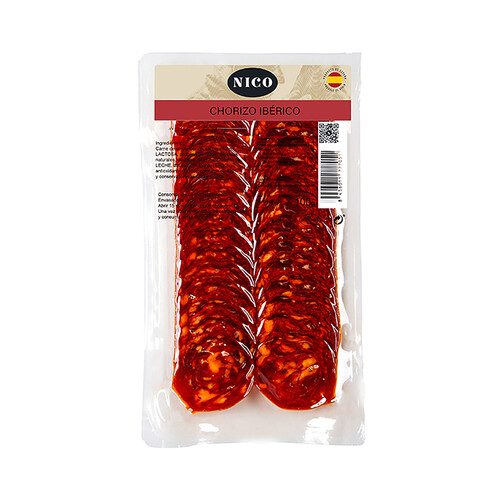 Alcampo NICO Chorizo ibérico cortado en finas lonchas NICO 100 g
