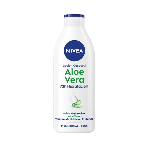Alcampo NIVEA Loción corporal (body milk) hidratante con aloe vera para pieles normales a seca 400 ml