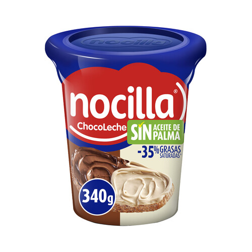 Alcampo NOCILLA Doble crema de cacao y leche con avellanas dos sabores 340 g