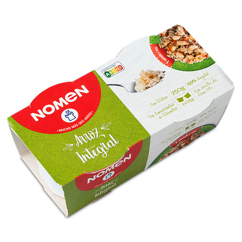 Alcampo NOMEN Arroz integral vasitos pack 2 x 125 g