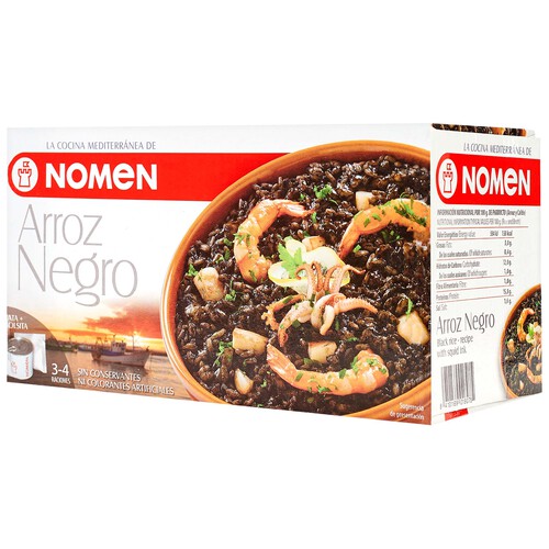 Alcampo NOMEN Arroz negro para 3 o 4 raciones 880 g