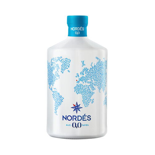 Alcampo NORDÉS Bebida sin alcohol (0.0%) tipo Gin botella 70 cl