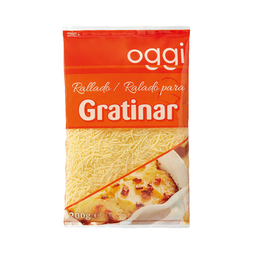 Alcampo OGGI Queso rallado en hilo especial para gratinar 200 g